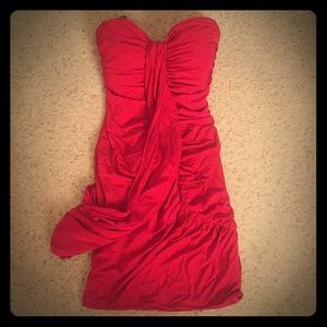 Sexy strapless cocktail dress